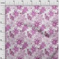 thumbnail image 3 of oneOone Tissu Jersey Viscose Violet2 Texture Florale Matériel de Robe Tissu Imprimé Tissu au Mètre 60 Pouces de Large, 3 of 4
