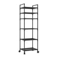 thumbnail image 3 of Sentmoon Corner Storage Corner Shelf Kitchen Rack Trolley Floor Standing Multi Layer Household Storage Rack Bathroom Rack Can Accommodate Toiletries and Daily Necessities for Candles and Photos, 3 of 7