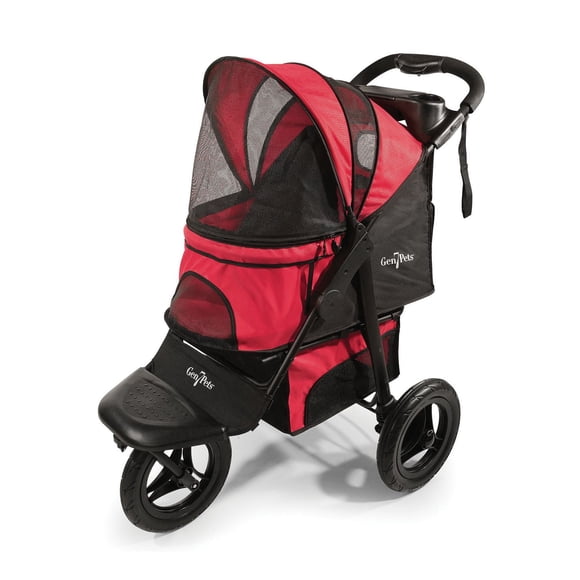 Poussette pour animal domestique (chien et chat) G7 Jogger de Gen7Pets - Rouge