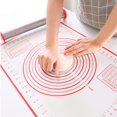 thumbnail image 2 of Large Silicone Pastry Mat Extra Thick Non Stick Baking Mat With Measurement Fondant Mat Dough Rolling Mat Oven Liner, 2 of 8