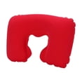thumbnail image 1 of Neck Pillows for Travelcomfortable Travel Neck Pillow Pvc Flocked U Shaped Cushion for Aviation Outdoor Home Use Portable Inflatable Cervical Support Pillow with Soft Velour Cover, 1 of 6