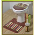 thumbnail image 3 of EVIDECO 7702384 Pedestal Mat Microfiber Bath Toilet Contour Rug Java Brown 17W X 20L, 20 L x 17 W x 0.5 H,, 3 of 5