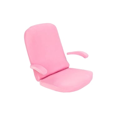 Housse Extensible pour Chaise d'Ordinateur, Antipoussière, Amovible, Housse pour Chaise de Bureau, Rose