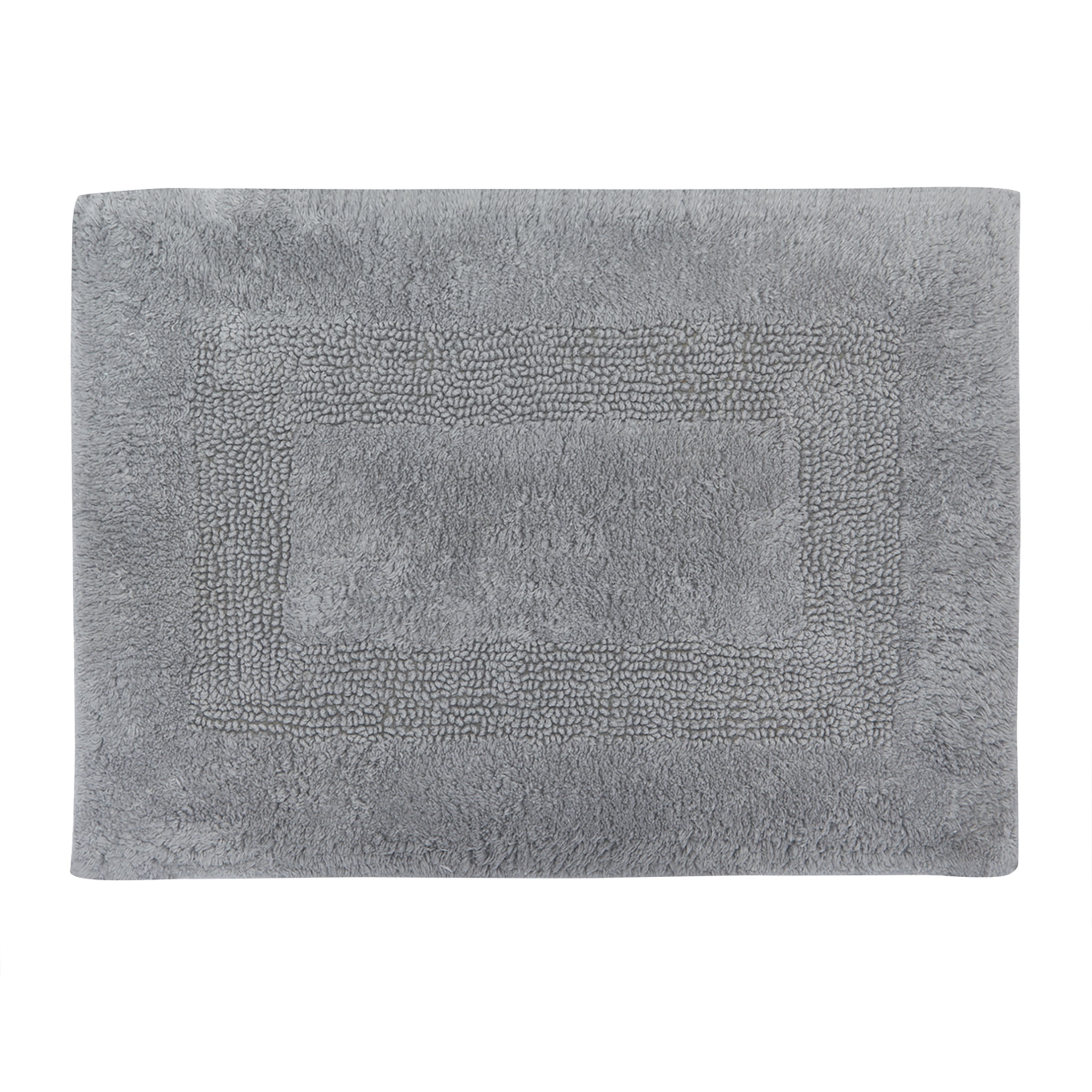 Mainstays Racetrack 100% Cotton Charcoal Bath Rug, 17" x 24"