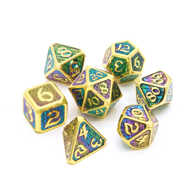Metal Mythica RPG 7-Dice Set: Drakona Khaos Hemera