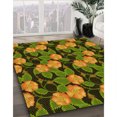 thumbnail image 3 of Ahgly Tapis Rectangulaire Lavable en Machine Intérieur Transitionnel Vert Pistache, 2 Pieds x 4 Pieds, 3 of 7