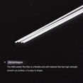 thumbnail image 3 of Uxcell ABS Plastic Rod Round Solid Bar 1 mm x 500 mm for DIY Model Material, Architectural Model Making Pack of 30Pcs, 3 of 5