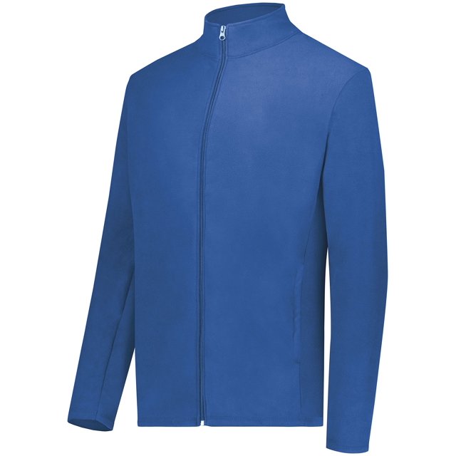 Augusta Sportswear Men's Micro-Lite Fleece Full Zip Jacket, Royal, 3X-Large