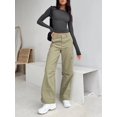 thumbnail image 4 of ORUYROP Womens Long Sleeve Fall Fashion 2023 Crop Tops Basic Layering Workout Slim Fitted T Shirts Y2K Tops, 4 of 5