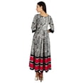 thumbnail image 3 of Bimba Kurti Anarkali Longue pour Femmes, Manches 3/4, Kurta Maxi, Blouse Noire de Designer, 3 of 8