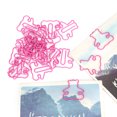 thumbnail image 4 of 20PCS Plastic Coated Wire Paperclip, Cute Bear Shape Bookmark File Holder for Office Home, with Firm Grip and Lightweight Design, 4 of 7