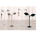 thumbnail image 3 of ziyahi 3x Iron T Bar Earring Necklace Jewelry Display Stand Rack Black-Leave, 3 of 9