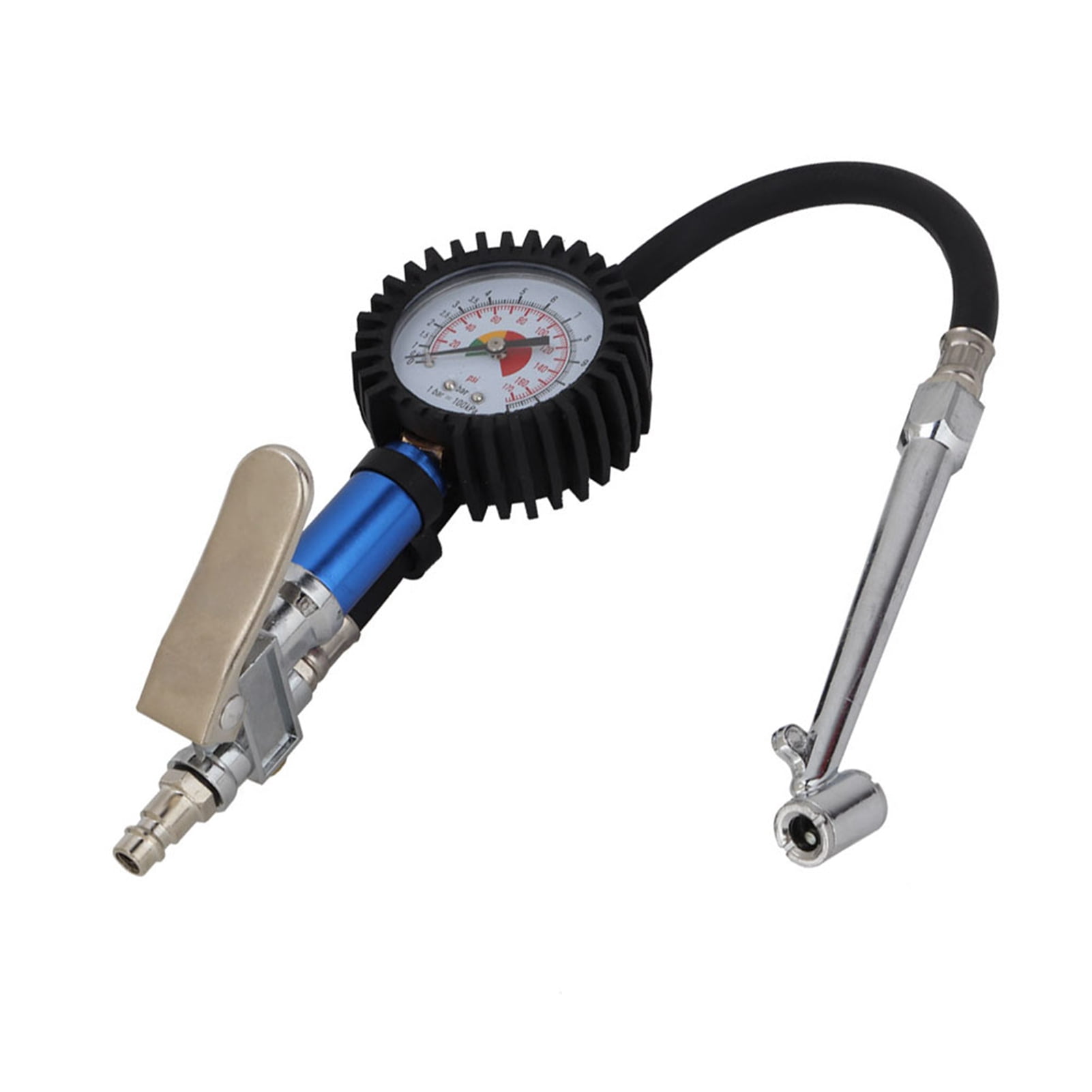 Tyre Inflator Air Tool Air Tool 12 Bar Self Clamping Tire Inflator With Air Pressure Gauge And Quick Air Connector Tyre Inflator Tire Wheel Tools