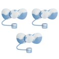 thumbnail image 1 of Kilougeis Prix Réduit 3 Pcs Embouts Mignons avec Nœud Cap Toppers Embouts Compatibles avec Gobelets 40/30 Oz Réutilisables Mignons Couvercles en Silicone Protecteurs pour Gobelets Ley 0.4 Po/10mm Accessoires, 1 of 8
