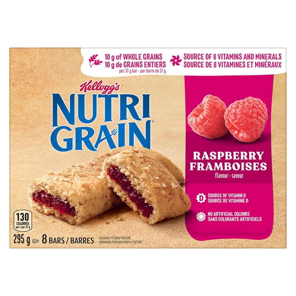 Kellogg's Nutri-Grain Cereal Bars - Raspberry Box of 8 Bars
