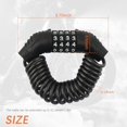 thumbnail image 2 of Motorcycle Helmet Lock with Combination Lock,Retractable Motorcycle Locks Anti Theft & Motorcycle Helmet Accessories,Multipurpose Helmet Locks for Motorcycles and Bicycles, 2 of 5