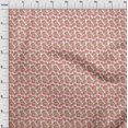 thumbnail image 4 of oneOone Popeline de Coton Rouge Tissu Floral Matière de Robe Tissu Imprimé Tissu au Mètre 56 Pouces de Large, 4 of 5