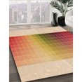 thumbnail image 3 of Ahgly Company Tapis d'Intérieur Rectangulaire Transitionnel Orange Lavable à la Machine, 2 Pieds x 5 Pieds, 3 of 7