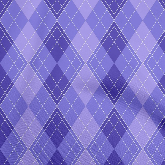 oneOone Cotton Flex Medium Purple Fabric Check Sewing Craft Projects Fabric Prints By Yard 40 Inch Wide