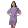 thumbnail image 1 of Moomaya Robes Décontractées pour Femmes Courtes Imprimées Robe Fluide à Col en V pour Femmes Grande Taille, 1 of 6