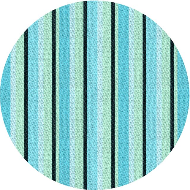 Ahgly Company Machine Washable Indoor Round Transitional Light Sea Green Area Rugs, 5' Round