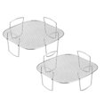 thumbnail image 1 of Oleegame 2PC Air Fryer Stand Air Fryer Air Fryer Stand Dehydrator Rack Silver, 1 of 3