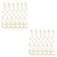 thumbnail image 1 of VONKY 6pcs/set Customized Spiral Pendant For DIY Decoration Safe Ingredients Exquisite Craft Birthday Star Spiral Pendant PVC Gold 2Set, 1 of 5