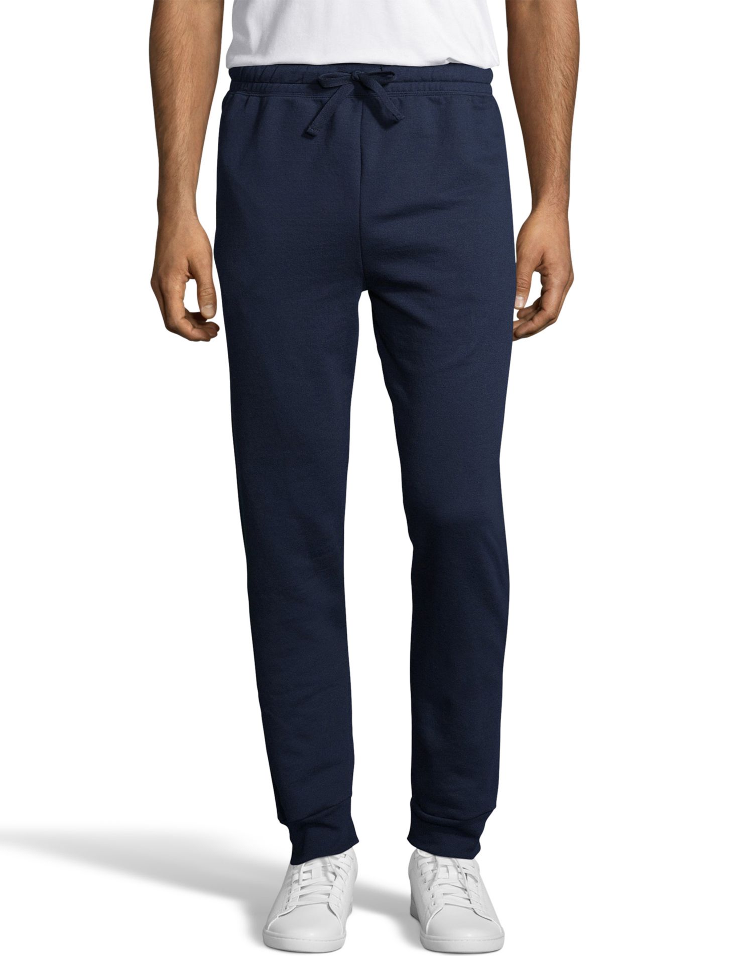 Hanes Mens EcoSmart Fleece Jogger Sweatpant with Pockets, 2XL, Navy