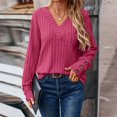 thumbnail image 2 of 2025 Women's Autumn and Winter Mens Hunting Quarter Zip Long Sleeve V Neck Plus Size Pullover for Men Shirt Solid Color Button Mens Large Sweatshirt Up T, 2 of 8