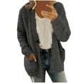 thumbnail image 1 of Winter Clearance Cardigan Sweaters for Women Long Sleeve Loose Coat Cardigan Solid Color Sweater, 1 of 6