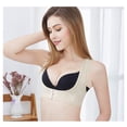 thumbnail image 2 of Graflsoa Adjustable Posture Corrector for Adults & Students - Breathable Back Support Belt for Spinal Alignment & Pain Relief - Beige, Size M, 2 of 7