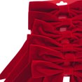 thumbnail image 3 of 6 Nœuds de Noël en velours rouge, 3 of 3