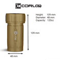 thumbnail image 3 of Corloq EDC120 Rugged Compact Waterproof Storage Tactical Belt Molle Pouch Accessory, High Strength Zytel, Tan Body, Grn Cap, 3 of 7