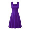 thumbnail image 1 of LUXUR Robe Longue d'Été de Plage Bohème pour Femmes, Violette, 3TG, 1 of 3