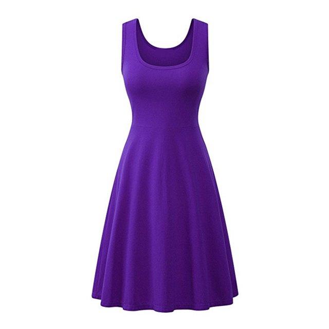 LUXUR Robe Longue d'Été de Plage Bohème pour Femmes, Violette, 3TG