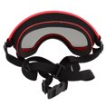 thumbnail image 4 of Large Dog Goggles, Sturdy Buckle Durable PC Dog Goggles Windproof Ultraviolet Proof  For Outdoor Black Frame And Gray Goggles,Red Frame And Red Goggles,Red Frame And Transparent, 4 of 8