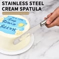 thumbnail image 4 of Fiudx Cake Tools Stainless Steel Cream Spatula Scraper Leveling Knife Stirring Knife Diy Baking Tools, 4 of 7