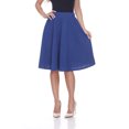 thumbnail image 2 of White Mark Women's Mid Length Fit and Flare Skirt, 2 of 5