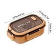 thumbnail image 2 of RKSTN Lunch Box Meal Prep Containers Adult Bento Box, Stackable 3-Compartment Lunch Box with Removable Utensil Set and Sealing Strap, Bpa-Free, Food Container Ideal for Meal Prep, Work, 2 of 5