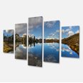 thumbnail image 2 of Panorama de Lac Transparent avec Pins - Impression sur Toile Paysage Très Grande, 2 of 3