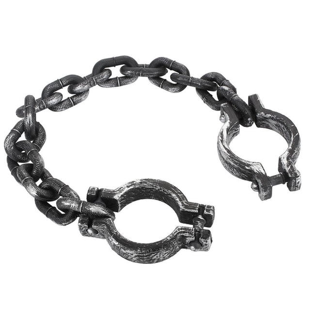 Halloween Prop Plastic Wrist Shackles Prison Handcuffs Costume Party Trick Prop