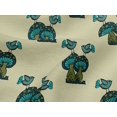 thumbnail image 4 of oneOone Viscose Jersey Fabric Bird & Mushroom Block Print Fabric By Yard 60 Inch Wide, 4 of 4