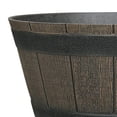 thumbnail image 3 of Jardinière en Résine Tonneau de Whiskey Mainstays 14 pouces, Marron, 3 of 5