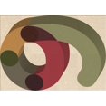 thumbnail image 1 of Ahgly Company Machine Washable Indoor Rectangle Transitional Ginger Brown Green Area Rugs, 4' x 6', 1 of 7