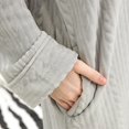 thumbnail image 4 of Choosebetter Womens Zip Up Robe Sweatshirt Robe Long Hooded Robe Floor Length Bathrobe Long Sleeve House Coat Lounger with Pockets, 4 of 5