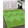thumbnail image 3 of Ahgly Company Machine Washable Indoor Square Transitional Emerald Green Area Rugs, 5' Square, 3 of 7