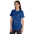 thumbnail image 4 of Inkmeso Womens Basic Crewneck Tshirt Short Sleeve Regular Fit Long Tee Workout Top, 4 of 8