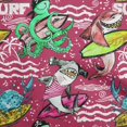 thumbnail image 1 of oneOone Silk Tabby Magenta Fabric Ocean Life Sewing Craft Projects Fabric Prints By Yard 42 Inch Wide, 1 of 1