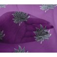 thumbnail image 4 of oneOone Viscose Chiffon Fabric Leaves Block Printed Fabric 1 Yard 42 Inch Wide, 4 of 4