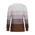 thumbnail image 3 of Besolor Hauts de Printemps et d'Automne pour Femmes, Tendance, Imprimé, Col Rond, Manches Longues, Chemise Décontractée Ample, Chandail Blouse pour Dames, 3 of 6
